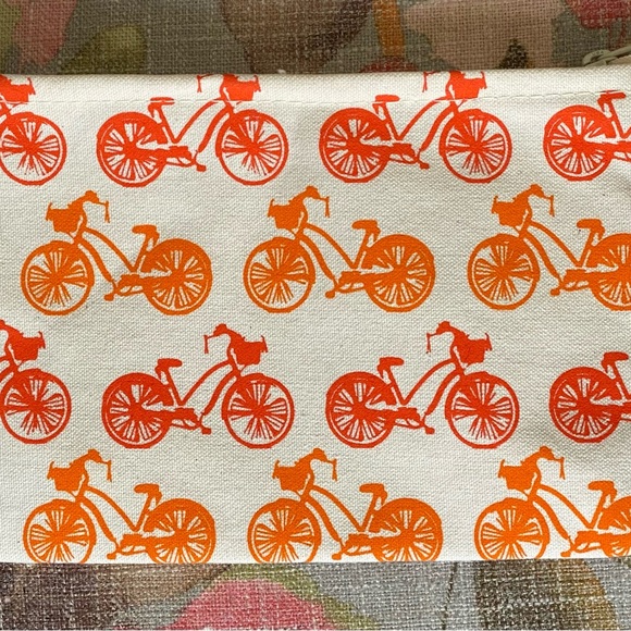 Handmade Pouch Bikes Silkscreened and Sewn in the USA www.shoplittlespoons.com - Picture 4 of 6
